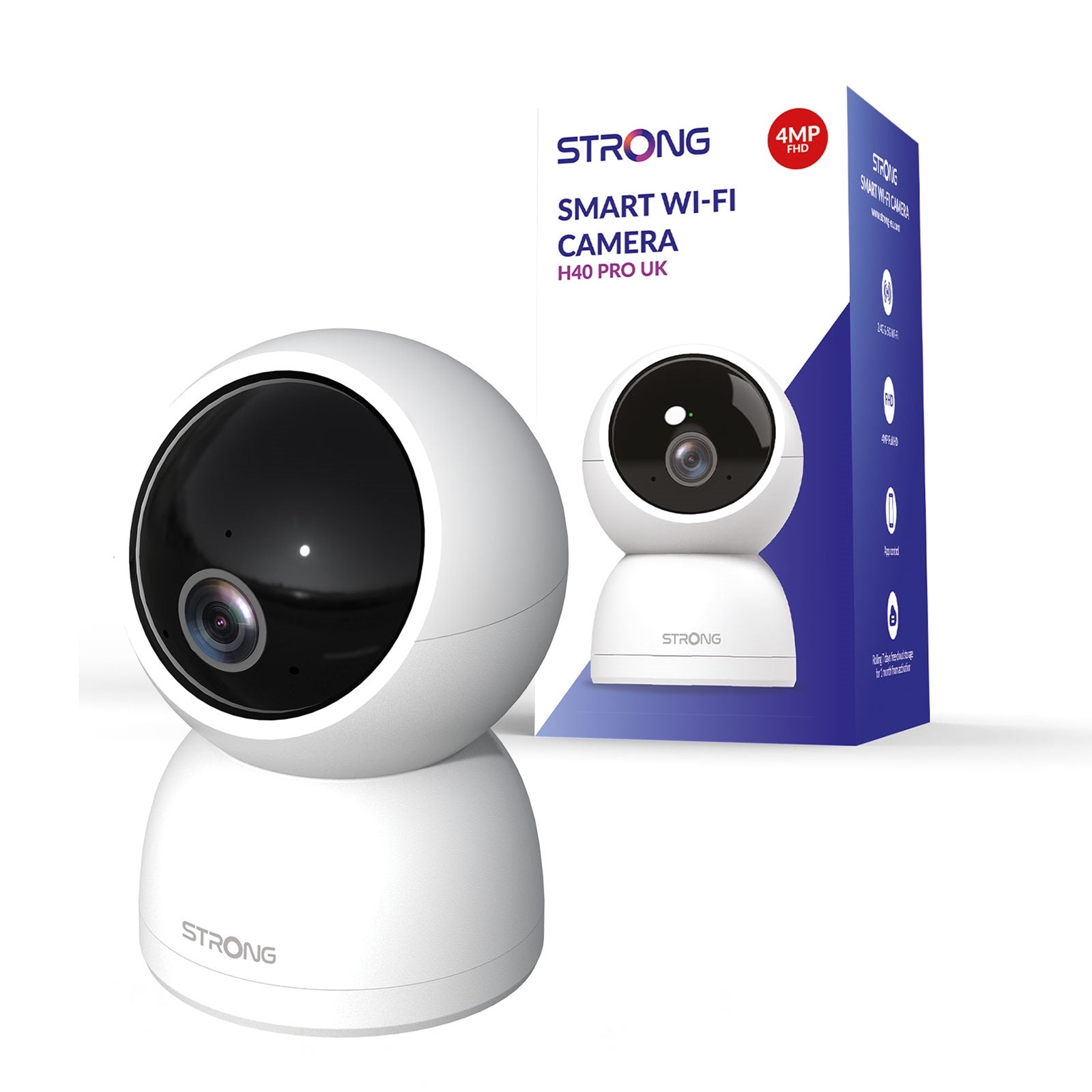 Strong H40 PRO 4MP Wireless Indoor Pan/Tilt Cloud Camera with Remote Viewing