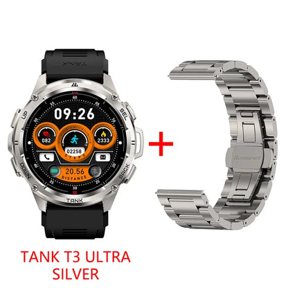 2024 Original KOSPET TANK T3 Ultra GPS Smart Watch Men Smartwatch 470mAh Digital Fitness AMOLED AOD Bluetooth Electronic Watches