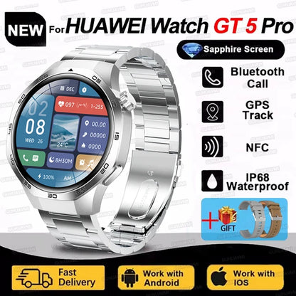 Huawei Watch GT5 Pro 2025 - Smartwatch with AMOLED Screen, NFC, GPS Tracker, Bluetooth Call, Health Features & Waterproof for Men & Women