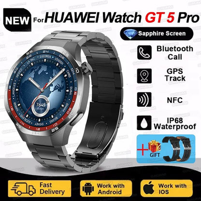 Huawei Watch GT5 Pro 2025 - Smartwatch with AMOLED Screen, NFC, GPS Tracker, Bluetooth Call, Health Features & Waterproof for Men & Women