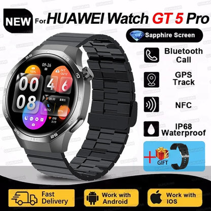 Huawei Watch GT5 Pro 2025 - Smartwatch with AMOLED Screen, NFC, GPS Tracker, Bluetooth Call, Health Features & Waterproof for Men & Women