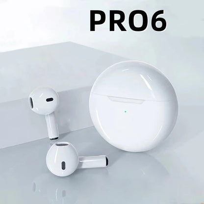 Air Pro 6 Bluetooth Wireless Earbuds – TWS Earphones, Stereo Headset with Microphone, High-Quality Sound