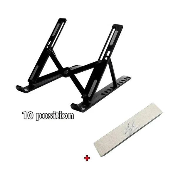 Adjustable Foldable Laptop Stand – Portable ABS Notebook Holder for MacBook Air/Pro, Convenient Support Base