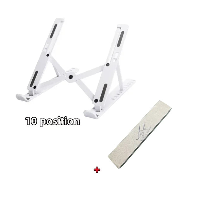 Adjustable Foldable Laptop Stand – Portable ABS Notebook Holder for MacBook Air/Pro, Convenient Support Base