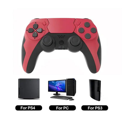 GAMINJA P48 Wireless Gamepad with Six Axis Gyroscope Game Controller For PS4 PS3 Console Wins 7 8 10 Dual Vibration PC Joystick