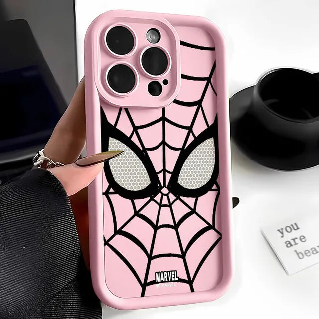 Marvel Spider-Man TPU Phone Case for iPhone 16, 15, 14, 13, 12, 11, XR, XS, 7, 8 Plus - Soft Silicone, Multistep, Cool & Protective Cover