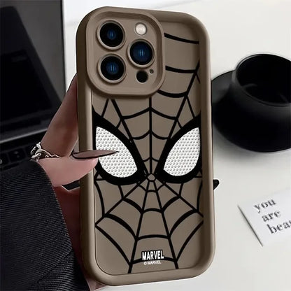 Marvel Spider-Man TPU Phone Case for iPhone 16, 15, 14, 13, 12, 11, XR, XS, 7, 8 Plus - Soft Silicone, Multistep, Cool & Protective Cover