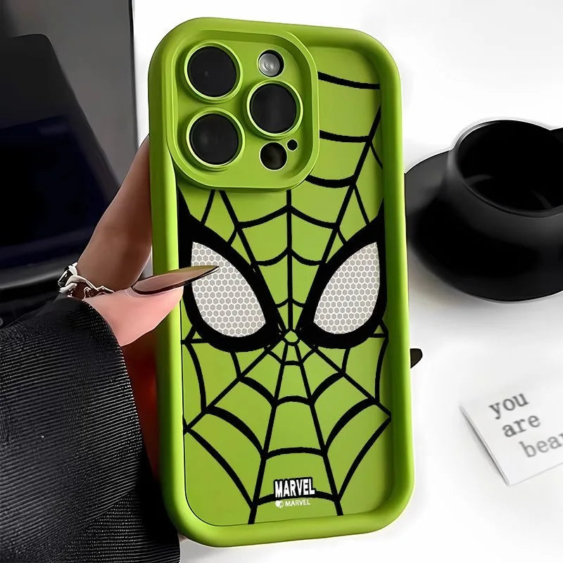 Marvel Spider-Man TPU Phone Case for iPhone 16, 15, 14, 13, 12, 11, XR, XS, 7, 8 Plus - Soft Silicone, Multistep, Cool & Protective Cover