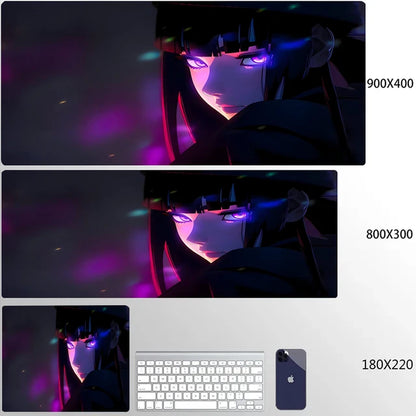 Mouse Pad 900x400 PC Gaming Accessories Mousepad Laptop Purple Anime Cool Girl Deskmat Keyboard Rug XXL Kawaii Rubber Desk Mat