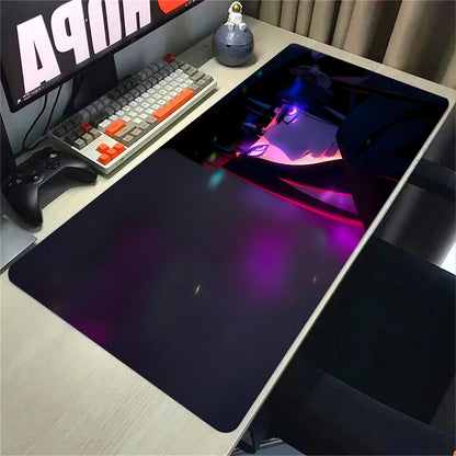 Mouse Pad 900x400 PC Gaming Accessories Mousepad Laptop Purple Anime Cool Girl Deskmat Keyboard Rug XXL Kawaii Rubber Desk Mat