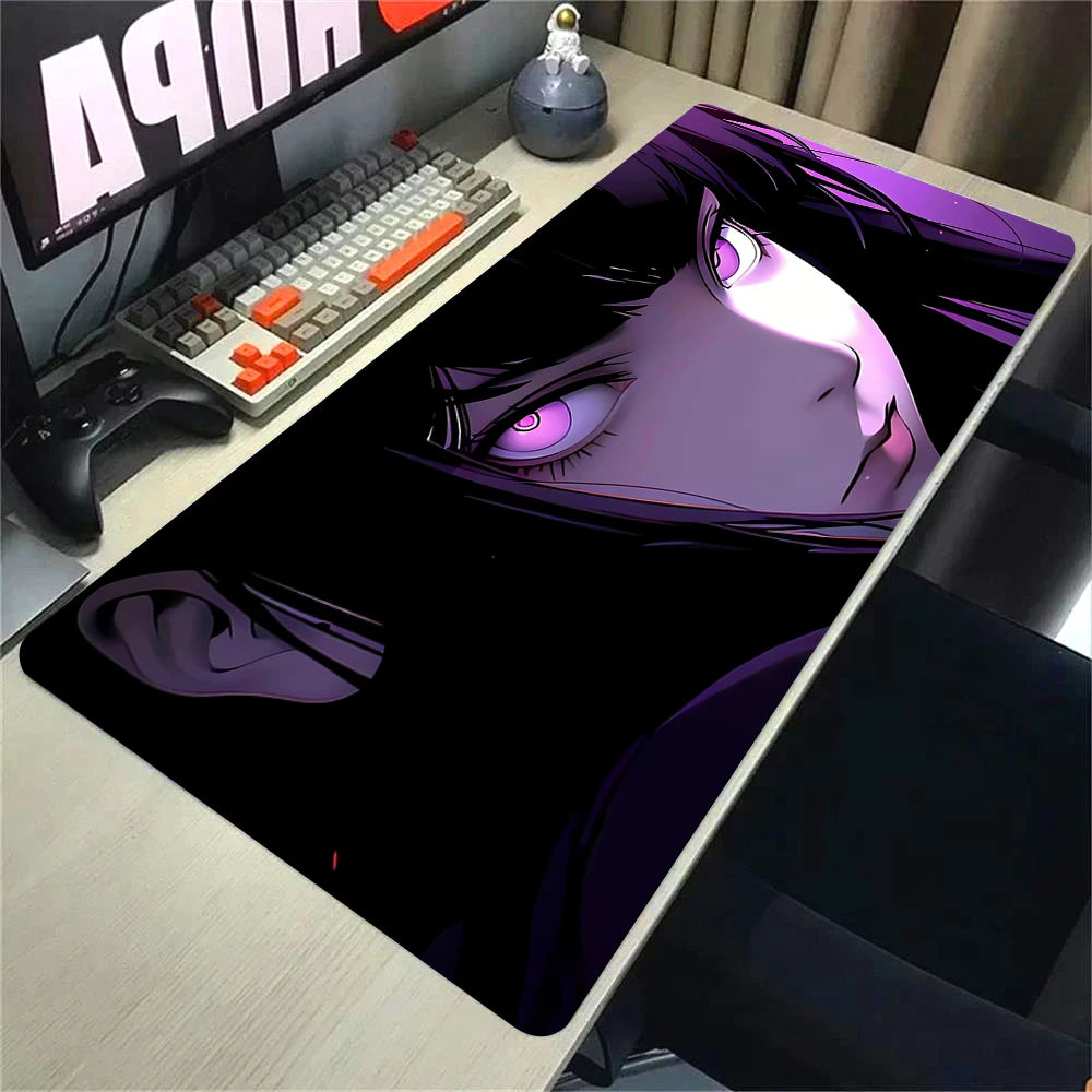 Mouse Pad 900x400 PC Gaming Accessories Mousepad Laptop Purple Anime Cool Girl Deskmat Keyboard Rug XXL Kawaii Rubber Desk Mat