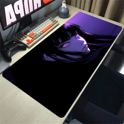 Mouse Pad 900x400 PC Gaming Accessories Mousepad Laptop Purple Anime Cool Girl Deskmat Keyboard Rug XXL Kawaii Rubber Desk Mat