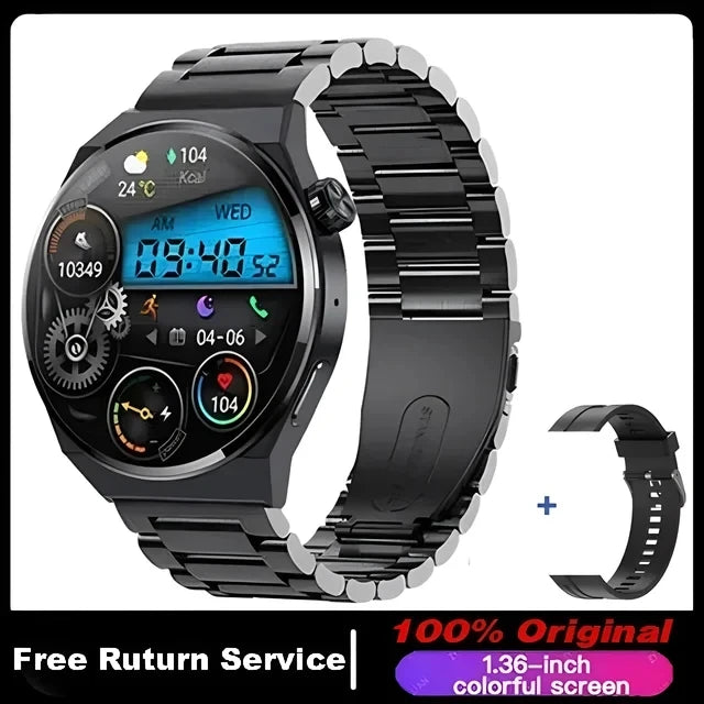 New GPS Smart Watch GT4 for Men Women AMOLED 360*360 HD Screen Heart Rate DIY Face Bluetooth Call SmartWatch NFC GT4 Pro 2024