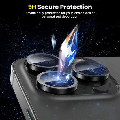 Titanium Tempered Glass Camera Lens Protector Cover For iPhone 16 15 Pro Max 14 Plus 13 Mini 12 11 15Pro 14Pro Phone Accessories