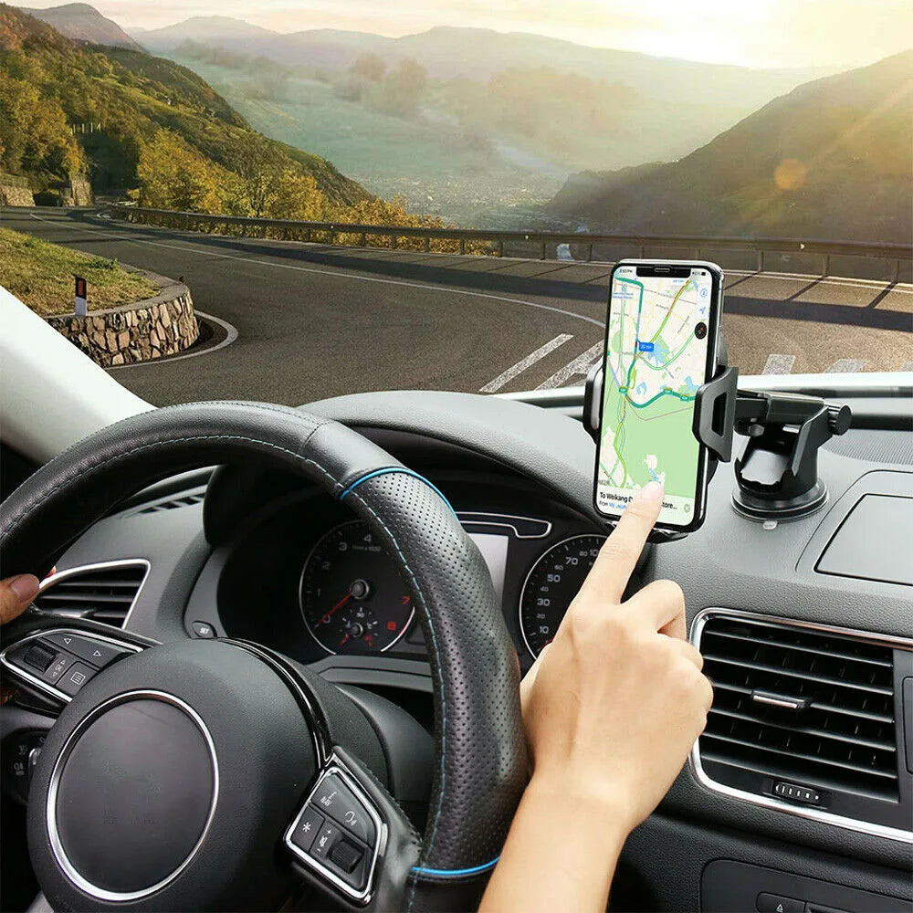 Universal Car 360°Rotate MobilePhone Holder Mount Sucker Retractable Arm Phone Bracket Stand Fit For iPhone 13 12 Pro Max Xiaomi