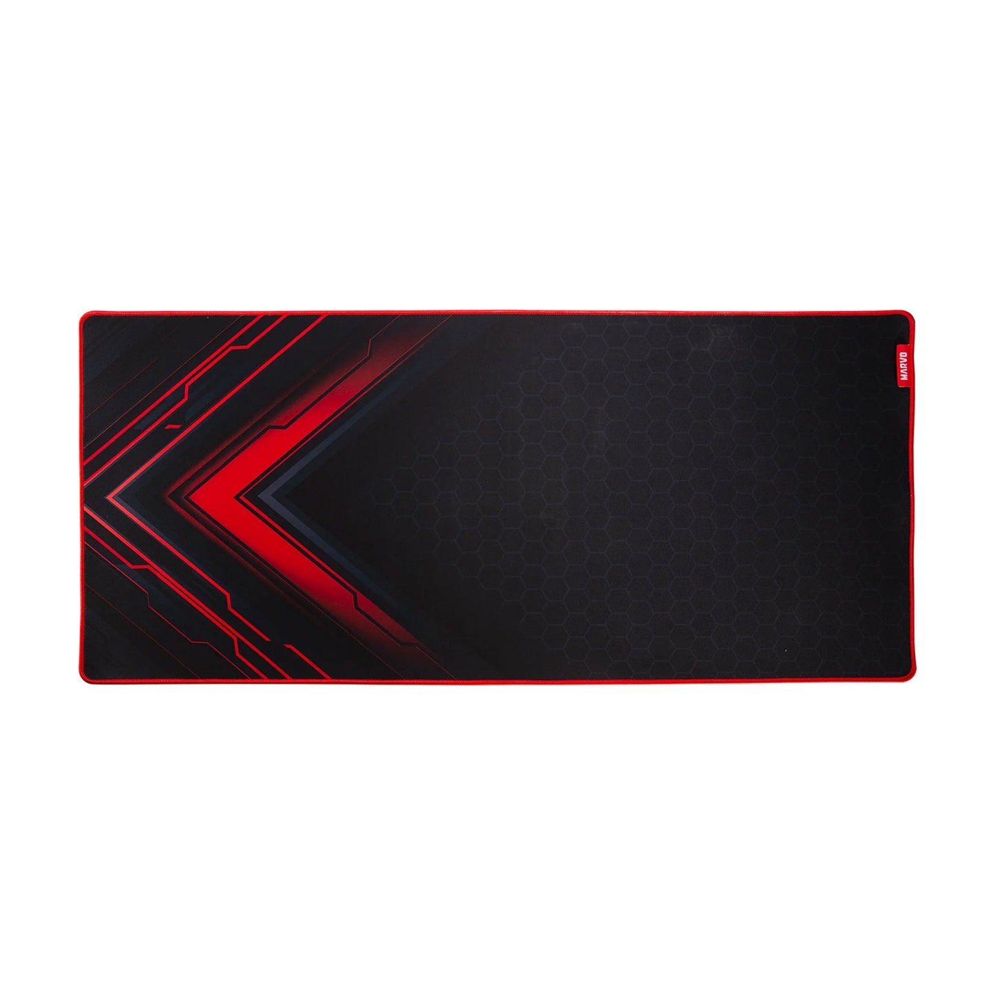 Marvo G48 Gaming Mouse Pad, X-Large 900x400x3mm, Soft Microfiber Surface for speed and control with Non-Slip Rubber Base and Stitched Edges, Black and Red