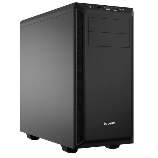 be quiet! Pure Base 600 Case, Black, MId Tower, 2 x USB 3.2 Gen 1 Type-A, 3 x Pure Wings 2 Black PWM Fans Included, Completely Sound Insulated with Dampening Materials, Adjustable Top Cover Vent