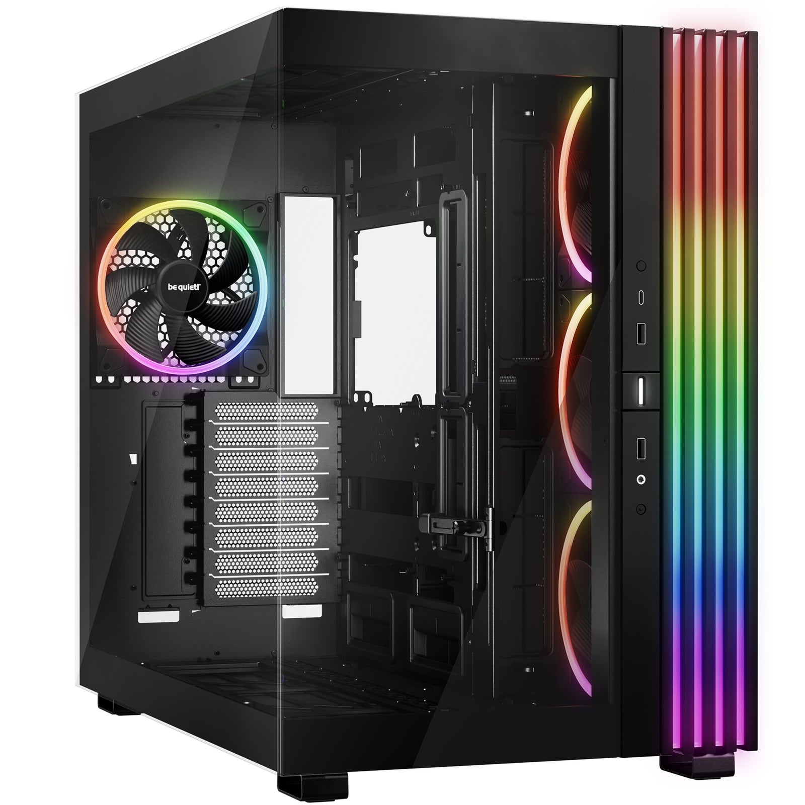 be-quiet! Light Base 900 FX, Black, Full Tower E-ATX Case, Massive ARGB LED Strip, Full Windowed Design, 4 Light Wings 140mm PWM fans included