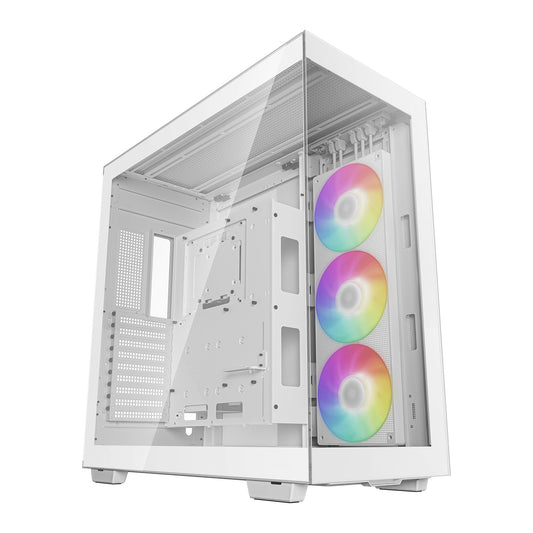 DeepCool CH780, White, Full Tower Gaming Case, Tempered Glass, 1x 420mm ARGB Side fan, Mini-ITX / M-ATX / ATX / E-ATX