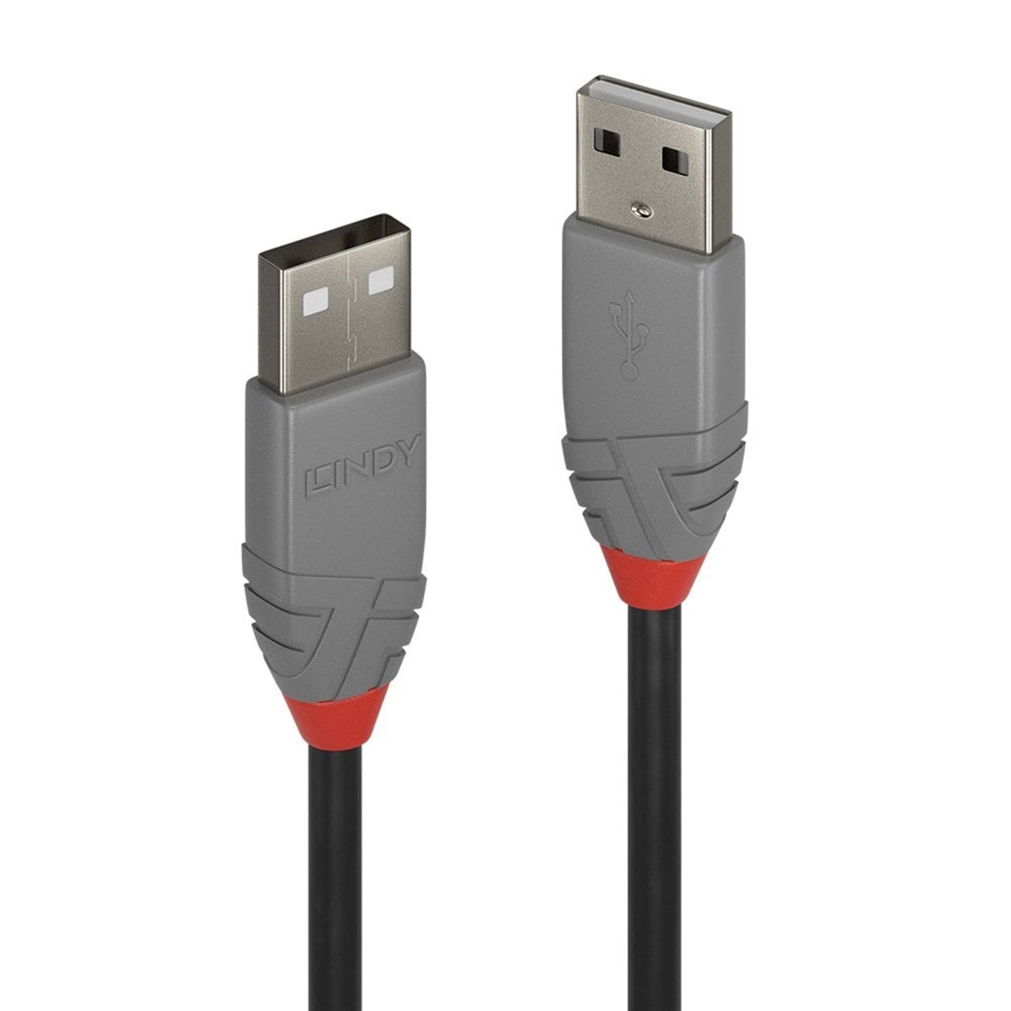 Lindy 36693 2m USB-A (M) 2.0 Anthra Line 480Mbps Cable - Black