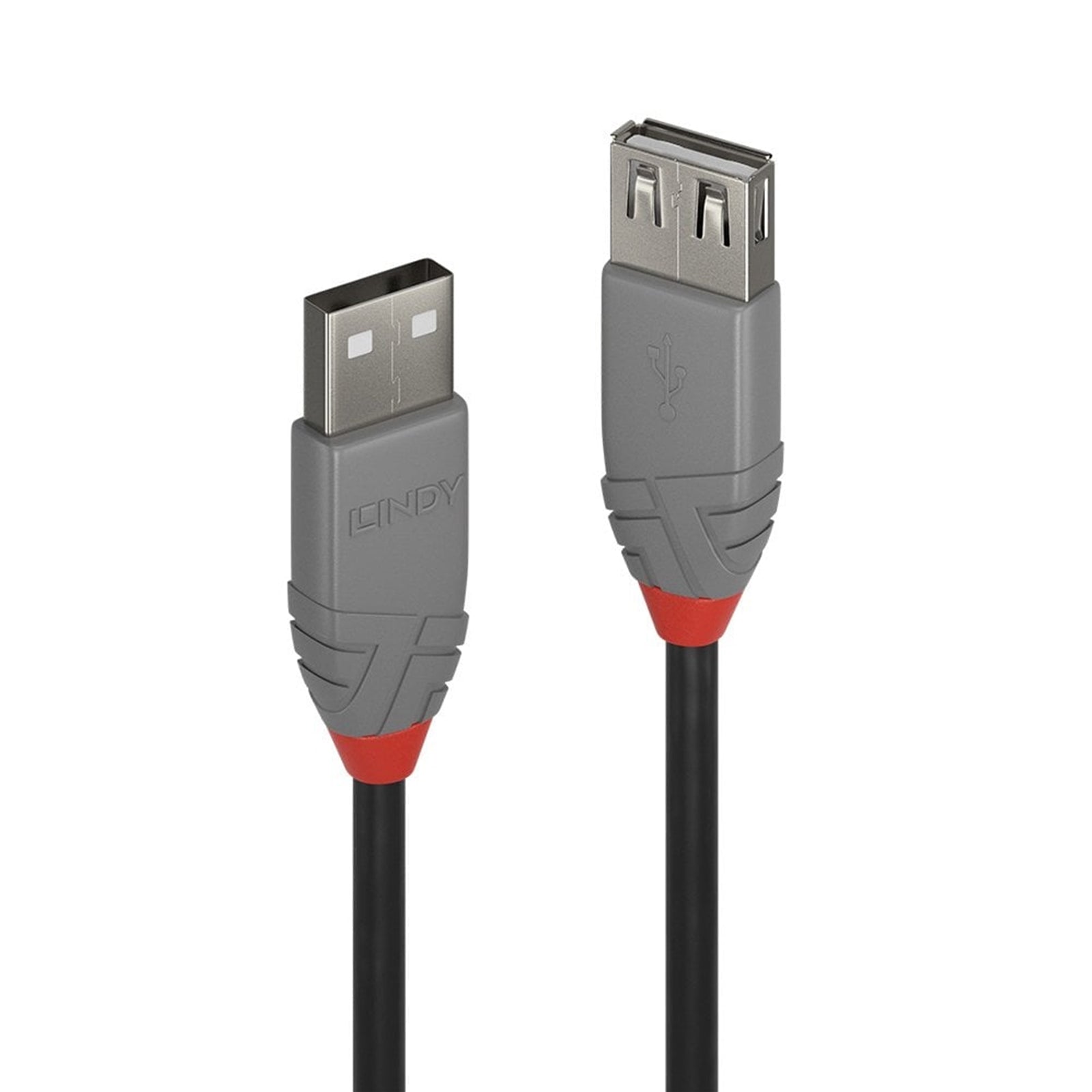 Lindy 36701 0.5m USB-A (M) 2.0 To USB-A (F) 2.0 Anthra Line 480Mbps Extension Cable - Black