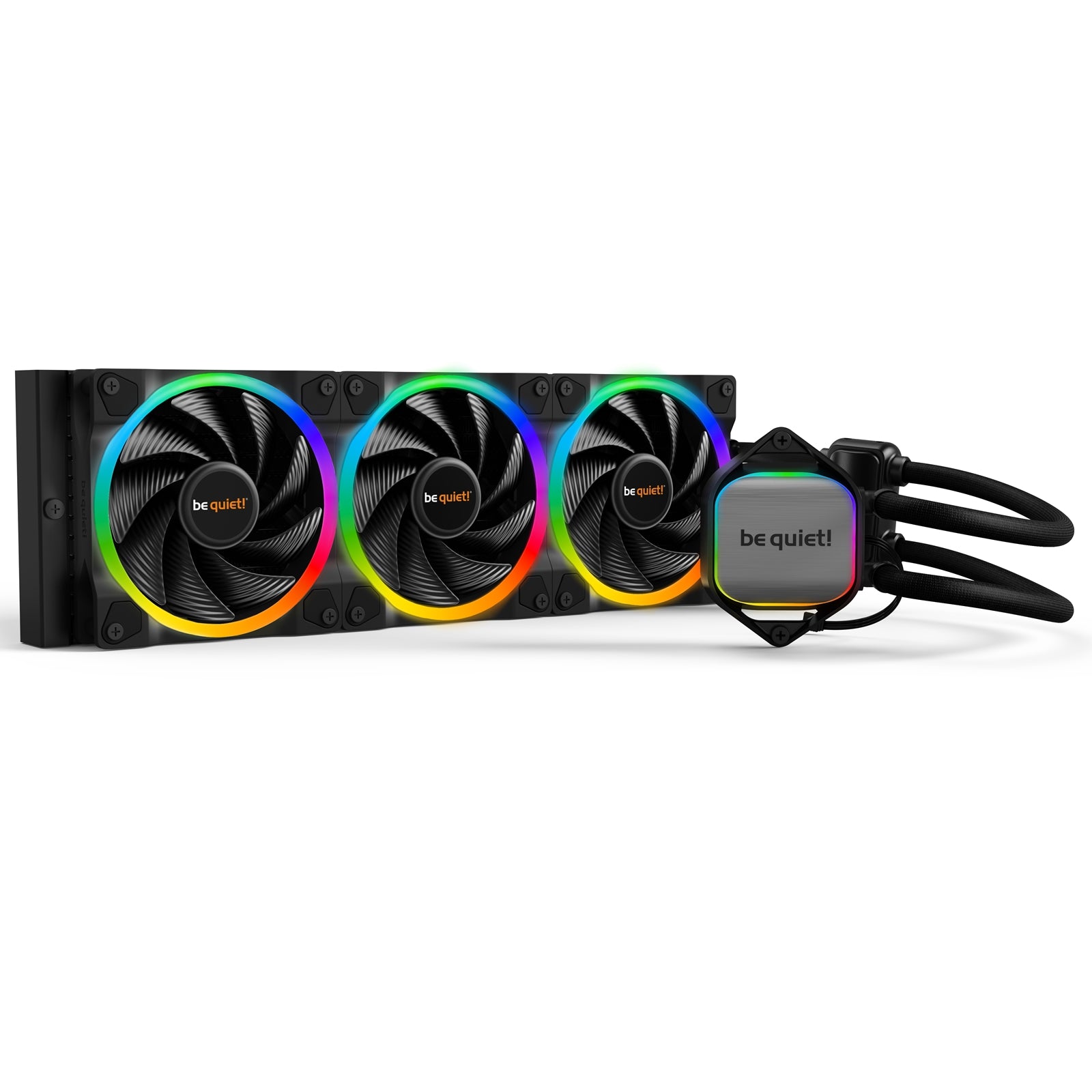 be quiet! Pure Loop 2 FX AiO Liquid CPU Cooler, Universal Socket, 360mm Radiator, 3 x Light Wings 120mm PWM High Speed 2500RPM Addressable RGB Cooling Fan, Addressable RGB LED Pump Head, ARGB PWM Hub Included