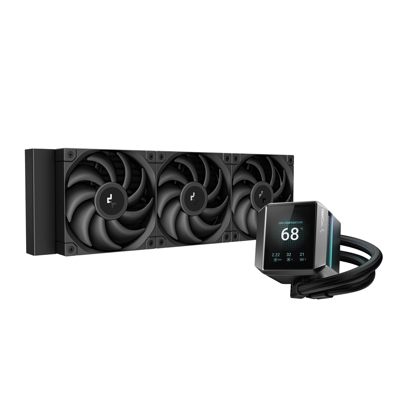 DeepCool Mystique 360 CPU Cooler, Personalized Cooling with 2.8" TFT LCD Screen and Enhanced Pump Performance, 5 year warranty