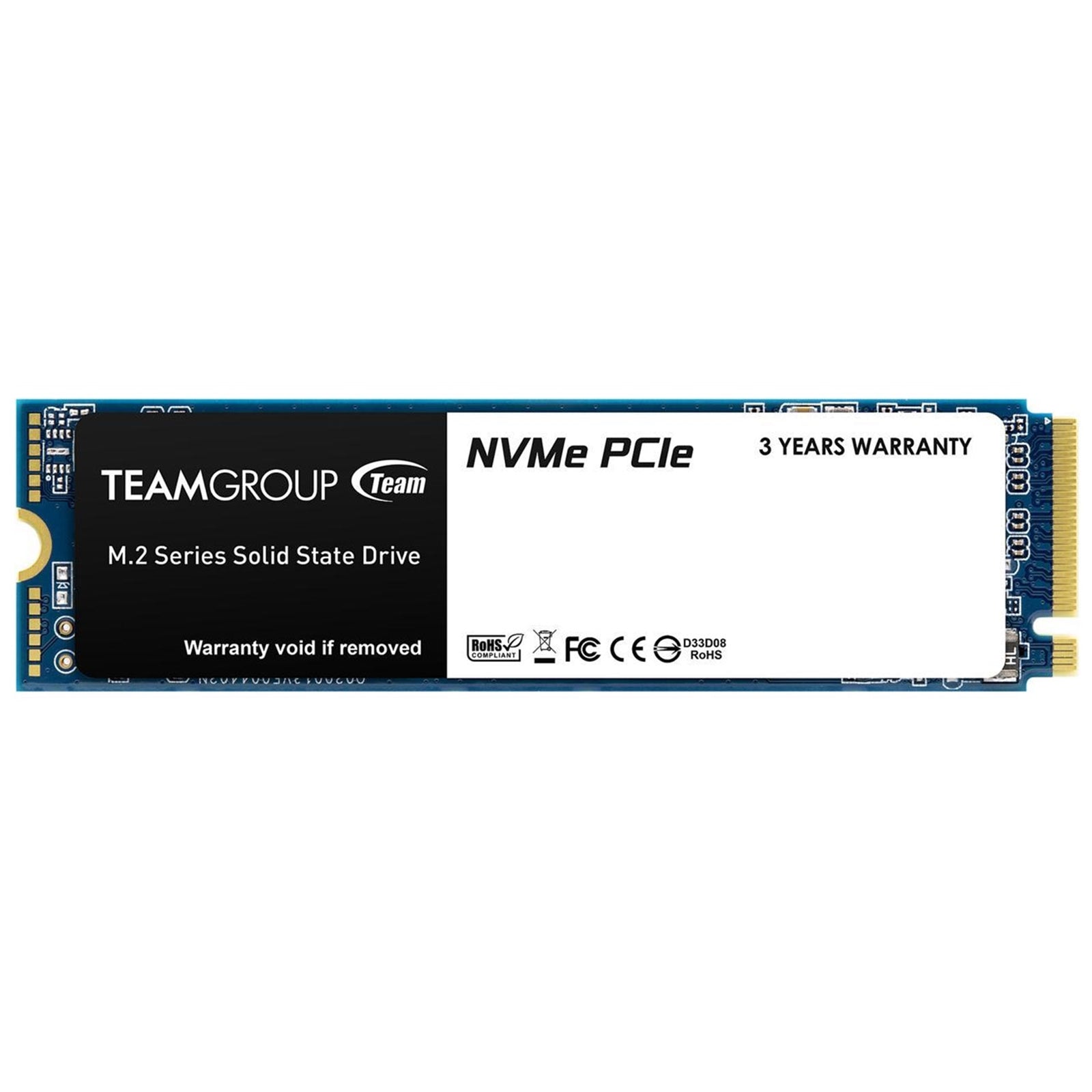 Team MP33 (TM8FP6001T0C101) 1TB NVMe SSD, M.2 Interface, PCIe Gen3, 2280, Read 1700MB/s, Write 1400MB/s, 3 Year Warranty