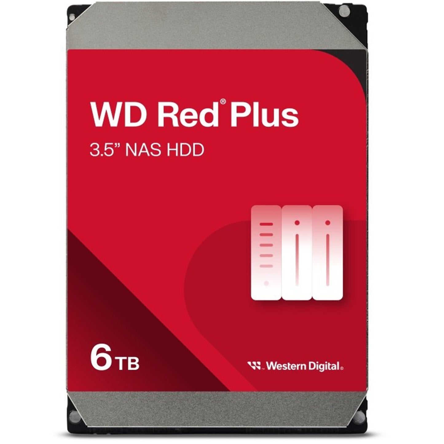 WD Red Plus WD60EFPX 6TB 3.5" 256MB Cache SATA III NAS Internal Hard Drive