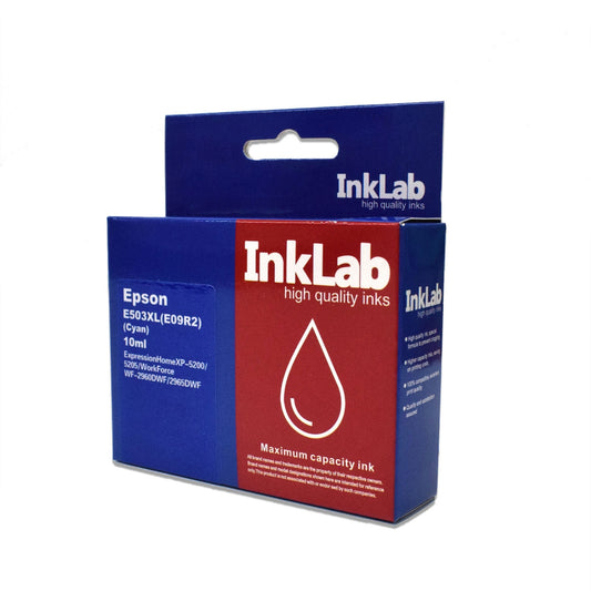 InkLab 503XL Epson Compatible Cyan Replacement Ink