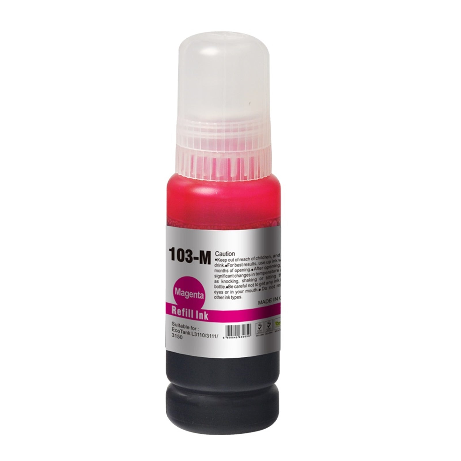 InkLab 103 Epson Compatible EcoTank Magenta ink bottle