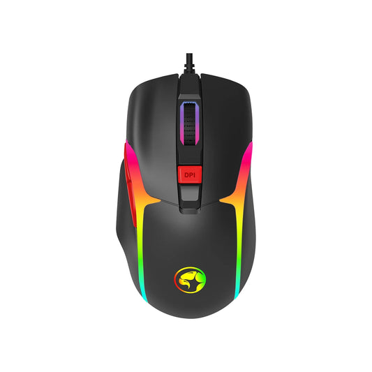 Marvo Scorpion M360 Tepo 70 Gaming Mouse, USB, RGB, Adjustable up to 12800 DPI, Gaming Grade Optical Sensor, RGB with 7 Lighting Modes