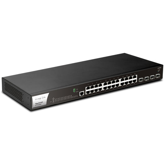 DrayTek VSG2282X-K VigorSwitch G2282x 24 Port Non-POE Fully Managed Layer 2+ Switch with 4x 10GbE SFP Ports