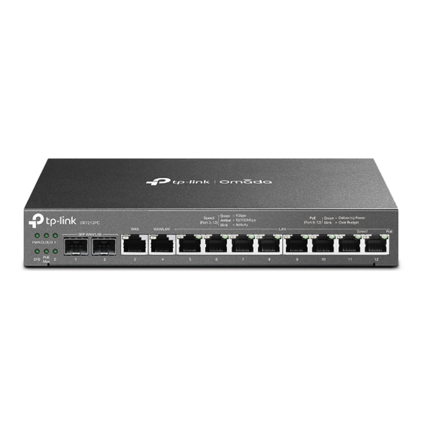 TP-Link Omada ER7212PC 3-in-1 (Router, POE Switch and Omada Controller) Gigabit VPN Router