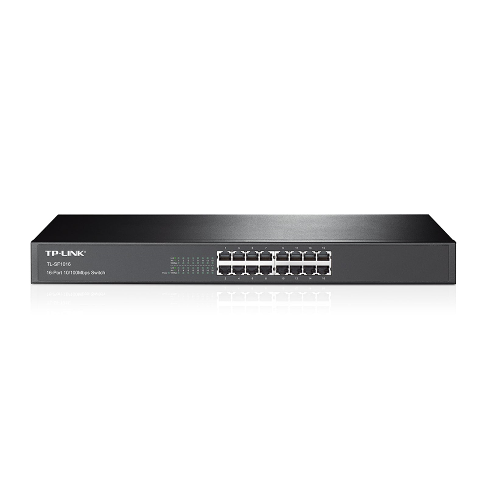 TP-Link TL-SF1016 16-Port 10/100Mbps Metal Rackmount Network Switch