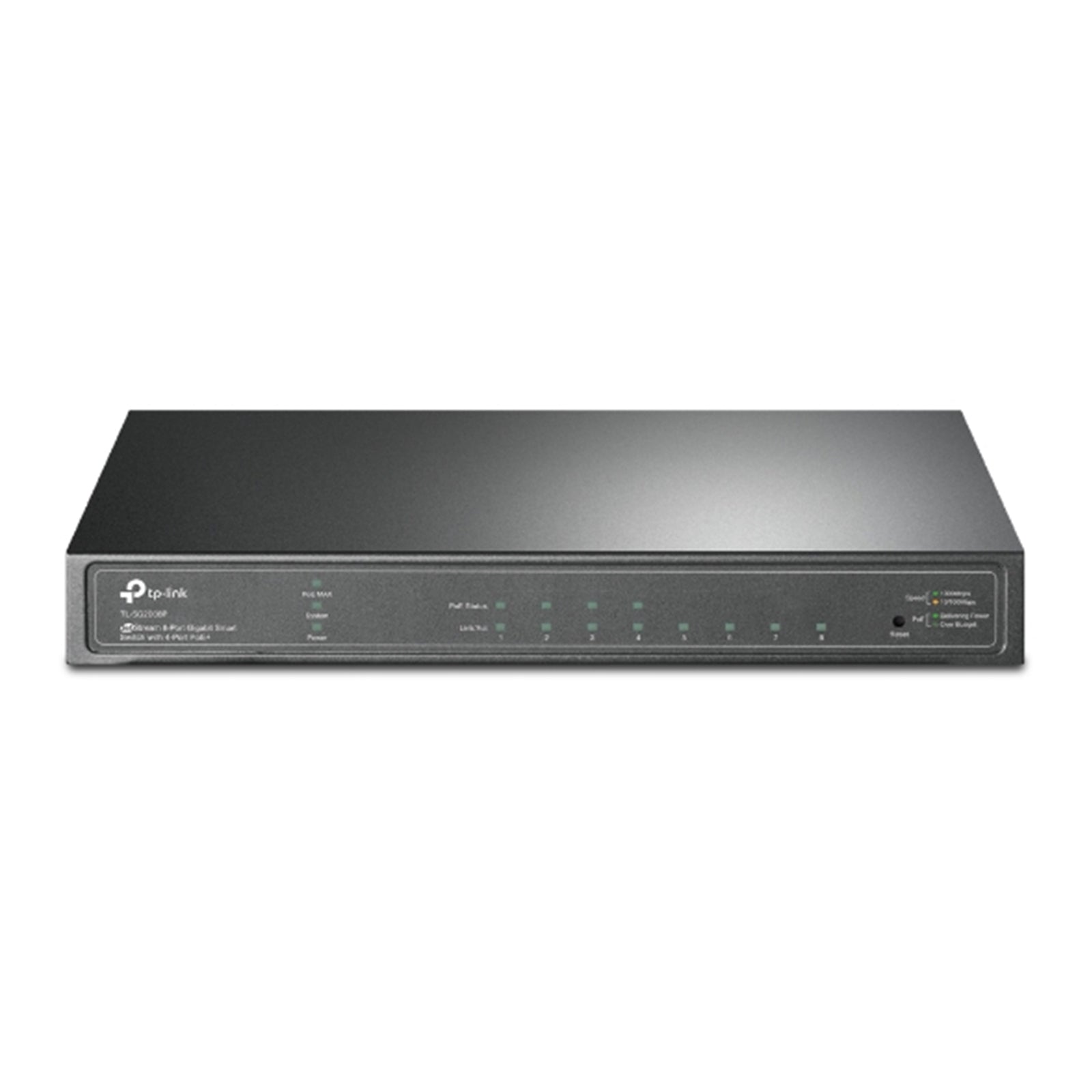 TP-Link JetStream TL-SG2008P 8-Port Metal Gigabit Smart Switch with 4-Port PoE+ (62W)