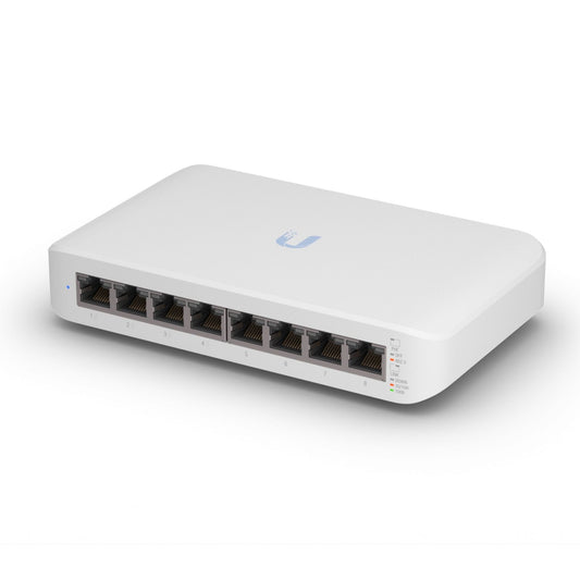 Ubiquiti USW-LITE-8-POE UniFi Switch Lite 8 Port Gigabit Managed Switch with 4 POE+ Ports (UK Plug)