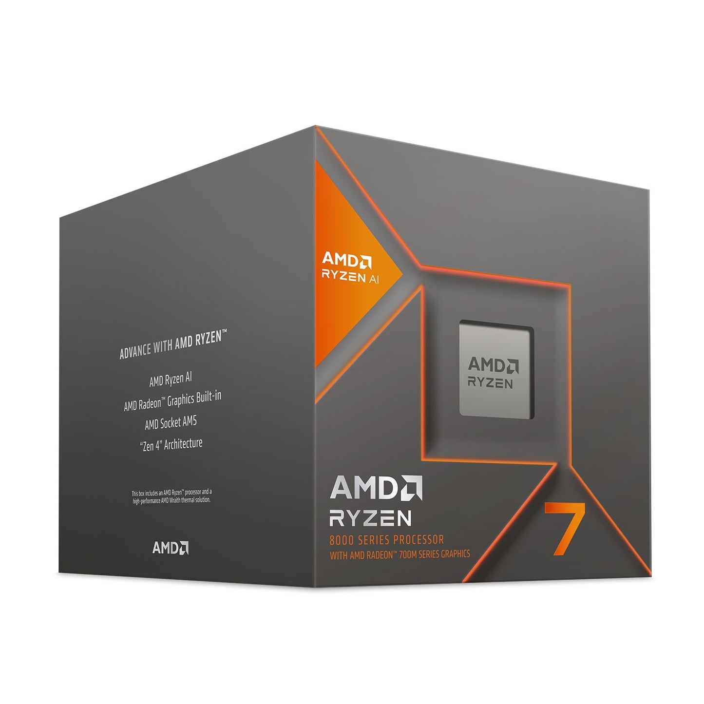 AMD Ryzen 7 8700G 4.2GHz 8 Core AM5 Processor, 16 Threads, 5.1GHz Boost, Radeon Graphics