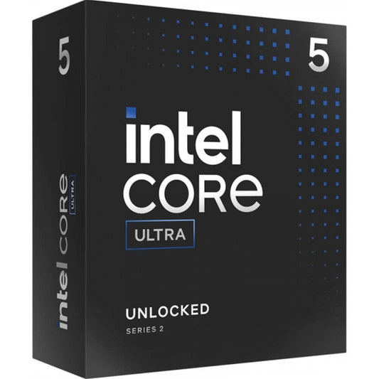 Intel Core Ultra 5 245KF up to 3.6Ghz 14 Core LGA 1851 Arrow Lake Processor, 24MB Cache, 14 Threads, 5.2GHz Boost, 125w, No Graphics, No Cooler