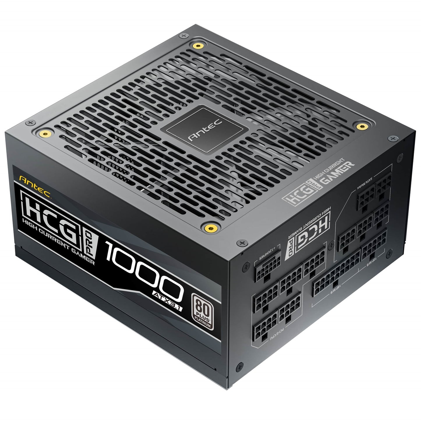 Antec HCG1000 PRO Platinum ATX 3.1 Power Supply - 1000W, Fully Modular, 80 PLUS Platinum Certified, Silent Fan, High-Performance Gaming PSU