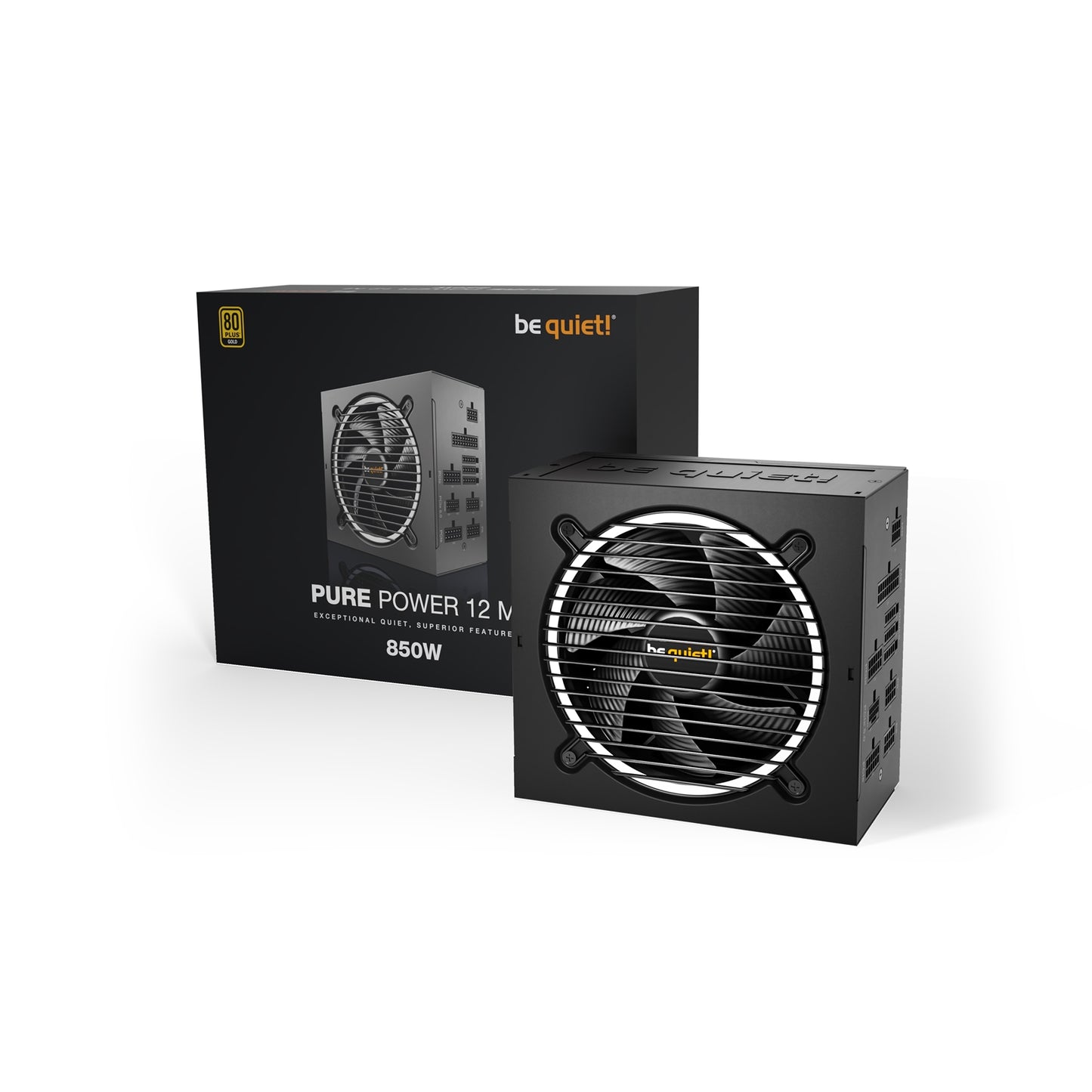 be quiet! Pure Power 12 M 850W 80 PLUS Gold PSU, ATX 3.0 Power Supply with 120mm Fan