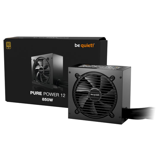 be quiet! 850W PURE POWER 12, 80 PLUS Gold, ATX 3.1 compliant and PCIe 5.1 compatible,10-year manufacturer's warranty