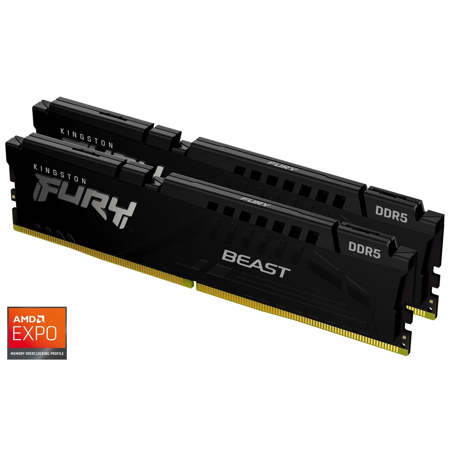 Kingston FURY Beast KF552C36BBEK2-32 32GB (2x16GB) System Memory, 5200MT/s, DDR5,CL36, DIMM, Black, AMD EXPO Certified