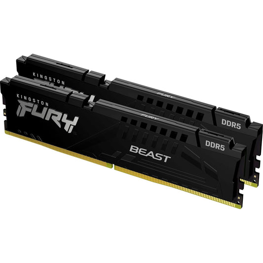 Kingston FURY Beast KF560C36BBE2K2-32 32GB (2x16GB) System Memory, 6000MT/s, DDR5, CL36, DIMM, Black, AMD EXPO Certified