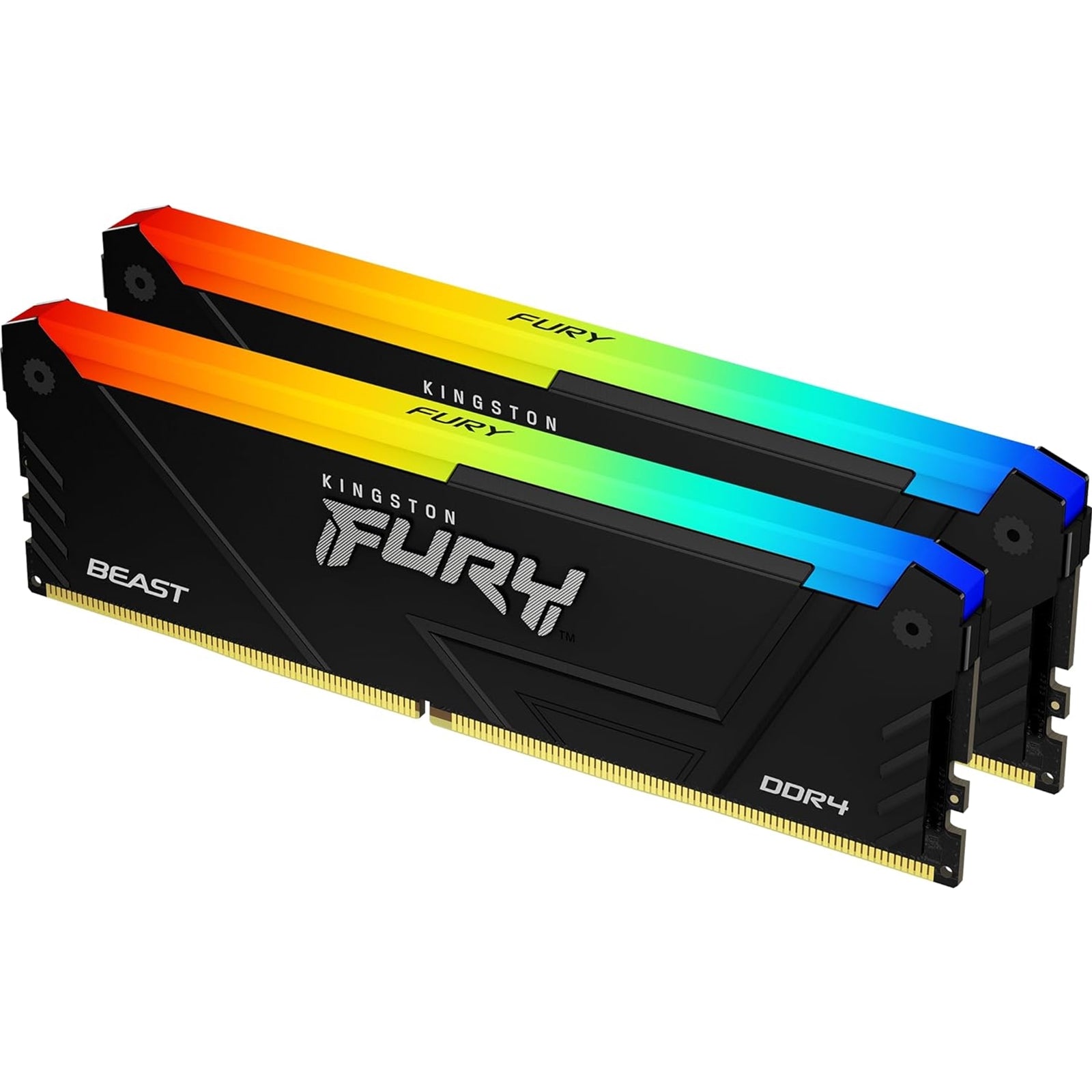 Kingston FURY Beast KF432C16BB2AK2/32 System Memory, RGB, 32GB, (2x16GB) 3200MHz, DDR4, Non-ECC