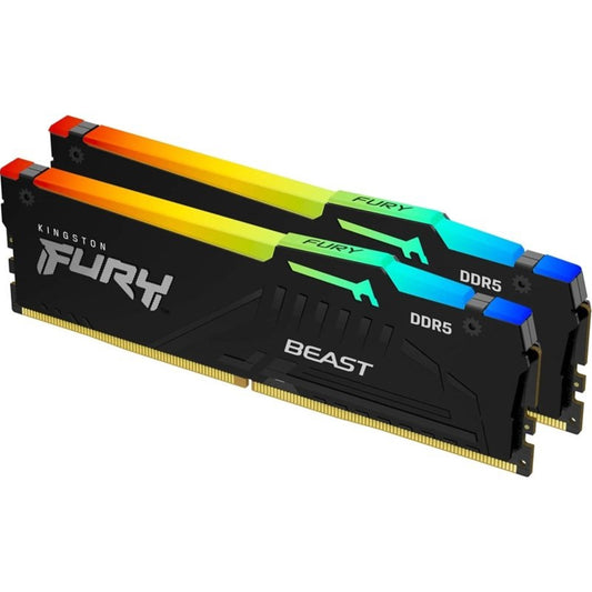 Kingston FURY Beast KF556C40BBAK2-64 64GB (2x32GB) System Memory, DDR5, 5600MHz, Black, 288 Pin, AMD EXPO Certified