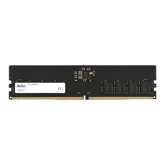 Netac NTBSD5P48SP-16 16GB DIMM System Memory, DDR5, 4800MHz, 1 x 16GB, 288 Pin, 1.1v, CL40-40-40-77 Bulk Packed