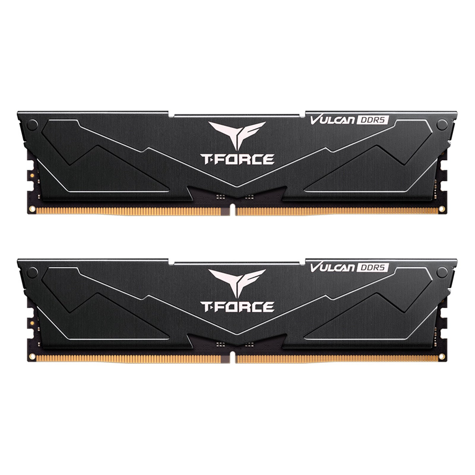 Team T-Force Vulcan FLBD516G6000HC38ADC01 System Memory, 16GB (2 x 8GB) DDR5, 6000MHz, CL38, Black