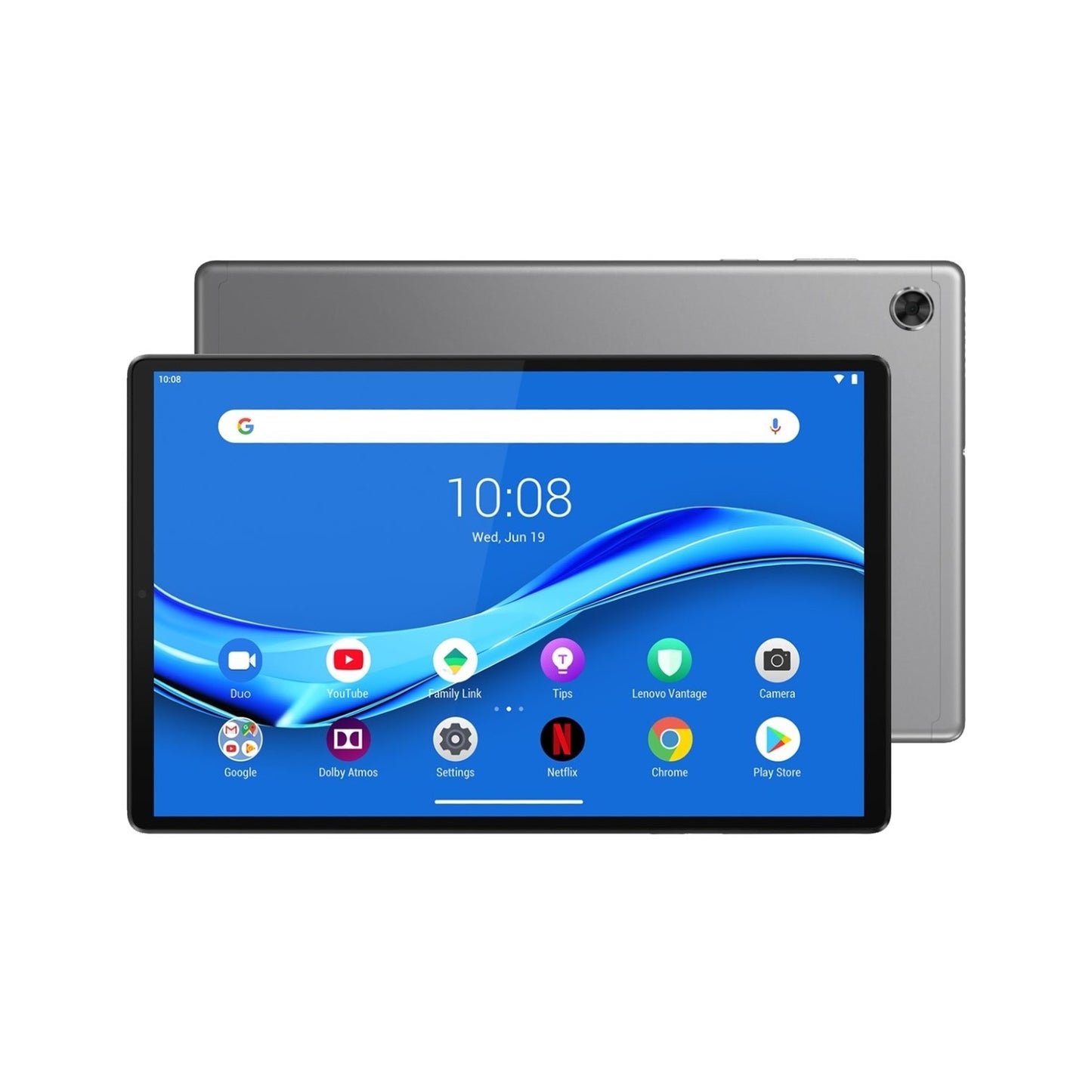 Lenovo Tab M10 Tablet, 10.3 Inch Full HD Screen, MediaTek Helio P22T Processor, 4GB RAM, 128GB eMMC, Android 9 Pie, Iron Grey