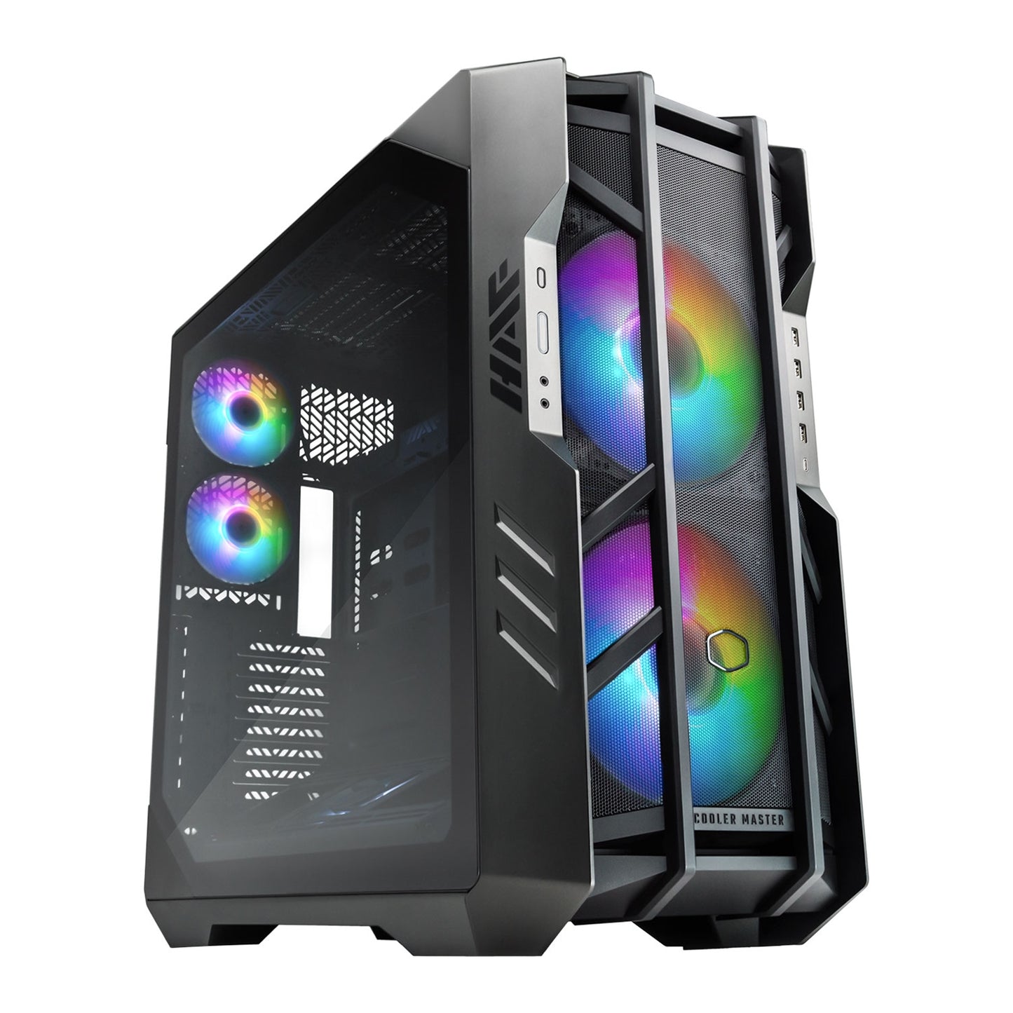 Cooler Master HAF 700 Case, Full Tower Chassis w/ Tempered Glass, 2x 200mm/3x 120mm ARGB Fans, EEB/CEB/E-ATX/ATX/mATX/mITX